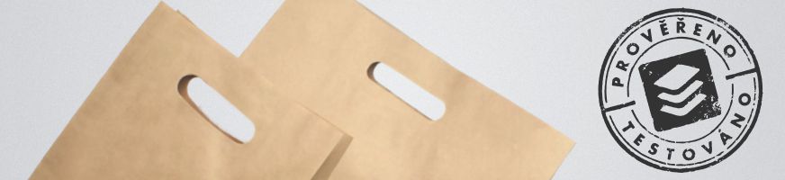 Papírové tašky s průhmatem